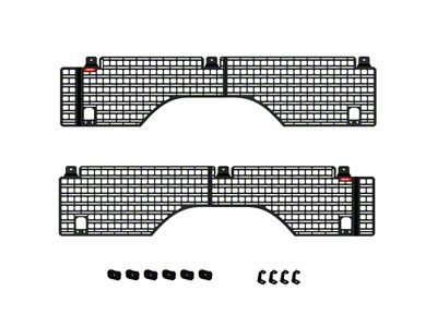 BuiltRight Industries Bedside MOLLE Rack System; 4-Piece Kit (07-18 Sierra 1500 w/ 6.50-Foot Standard Box)