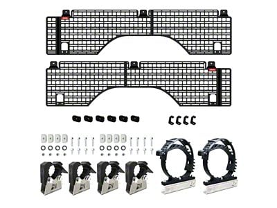 BuiltRight Industries Bedside MOLLE Rack System; Stage 1 Kit (07-18 Sierra 1500 w/ 5.80-Foot Short Box)