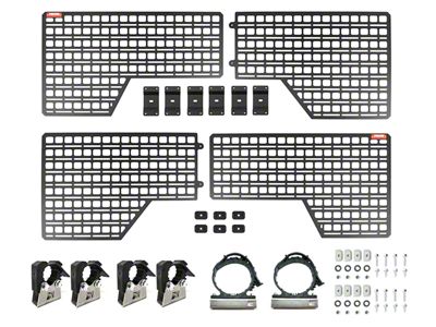 BuiltRight Industries Bedside MOLLE Rack System; Stage 1 Kit (19-24 Sierra 1500 w/ 6.50-Foot Standard Box)