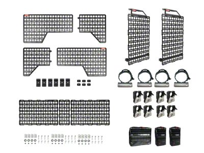 BuiltRight Industries Gear Organization MOLLE System; Pro Kit (19-25 Sierra 1500 w/ 5.80-Foot Short Box)