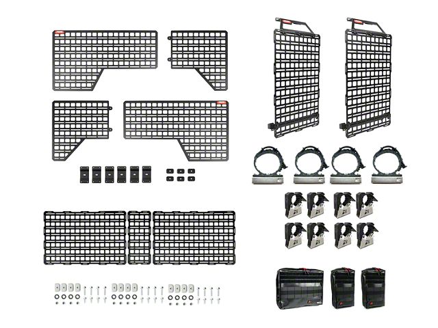 BuiltRight Industries Gear Organization MOLLE System; Pro Kit (19-24 Sierra 1500 w/ 6.50-Foot Standard Box)