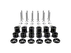 BuiltRight Industries Tech Plate Mounting Hardware Kit; Black