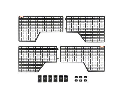 BuiltRight Industries Bedside MOLLE Rack System; 4-Piece Kit (19-25 Silverado 1500 w/ 6.50-Foot Standard Box)