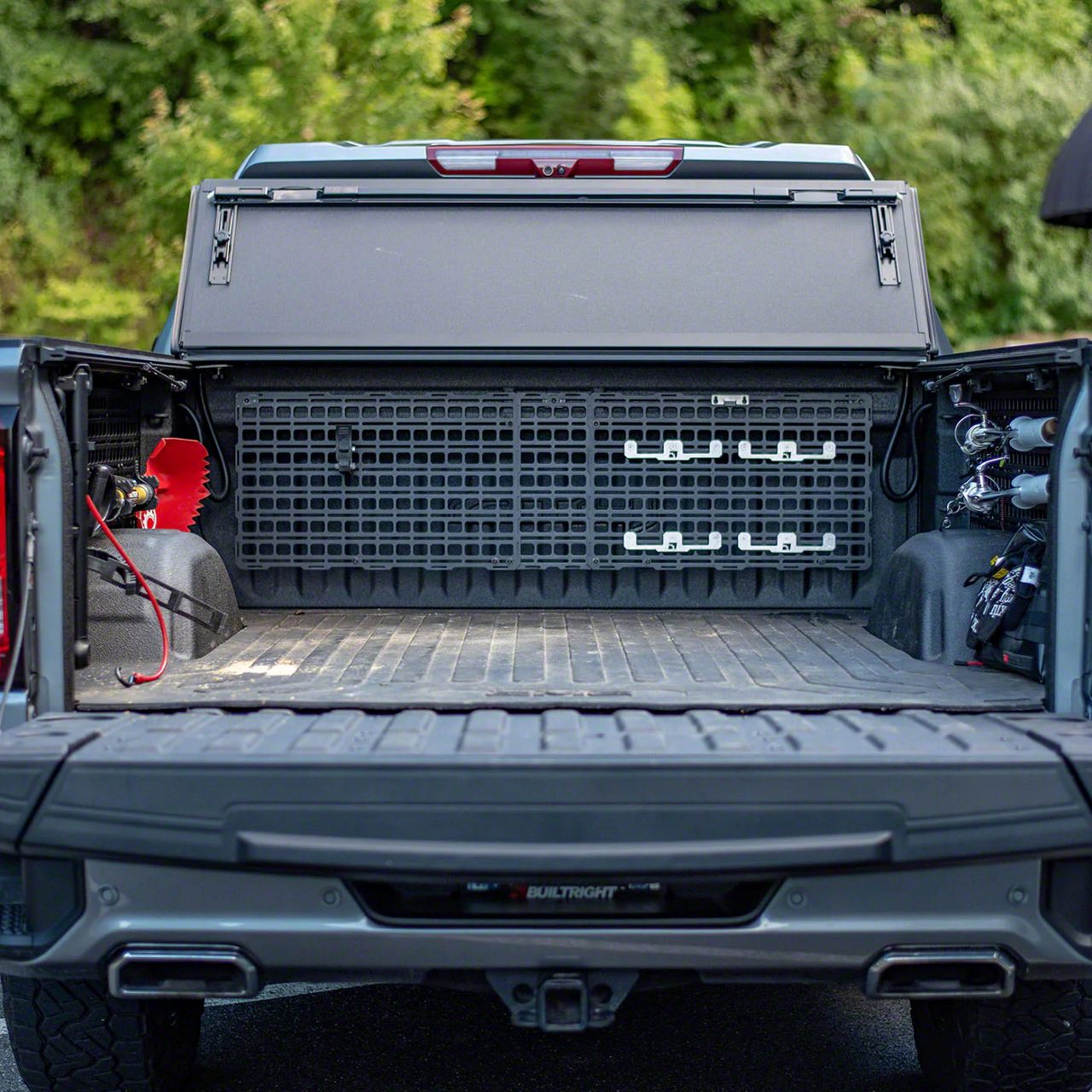 BuiltRight Industries Silverado 1500 Bedside MOLLE Rack System; Cab Wall Kit 102130 (1924