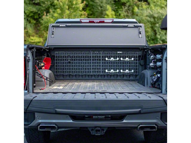 Silverado 1500 Bedside MOLLE Rack System; Cab Wall Kit (19-26 Silverado ...