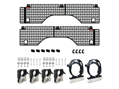 BuiltRight Industries Bedside MOLLE Rack System; Stage 1 Kit (07-18 Silverado 1500 w/ 5.80-Foot Short Box)