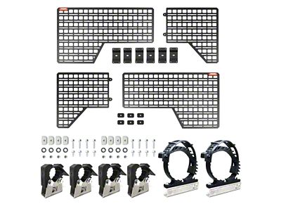 BuiltRight Industries Bedside MOLLE Rack System; Stage 1 Kit (19-25 Silverado 1500 w/ 5.80-Foot Short Box)