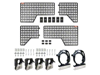 BuiltRight Industries Bedside MOLLE Rack System; Stage 1 Kit (19-24 Silverado 1500 w/ 5.80-Foot Short Box)