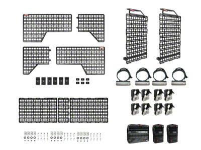 BuiltRight Industries Gear Organization MOLLE System; Pro Kit (19-25 Silverado 1500 w/ 5.80-Foot Short Box)