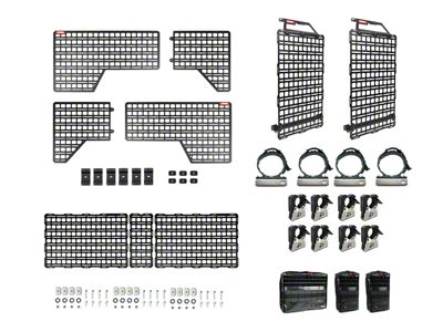 BuiltRight Industries Gear Organization MOLLE System; Pro Kit (19-25 Silverado 1500 w/ 6.50-Foot Standard Box)