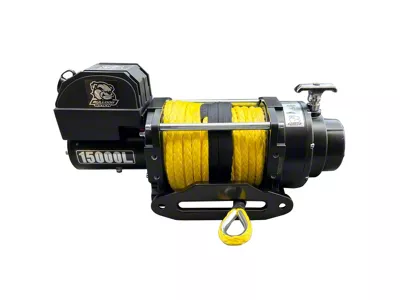 Bulldog Winch 15,000 lb. Heavy-Duty Winch with Synthetic Rope (Universal; Some Adaptation May Be Required)