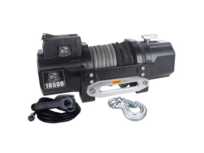 Bulldog Winch 18,500 lb. Heavy-Duty Winch with Synthetic Rope (Universal; Some Adaptation May Be Required)