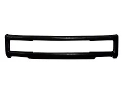 Front Bumper Center Section Cover with Tow Hook Openings; Gloss Black (18-20 F-150 Lariat, XL, XLT)