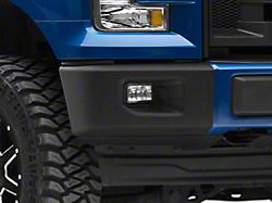 Front Bumper Side Section Cover with Fog Light Cutouts; Matte Black (15-17 F-150 XL, XLT, Lariat)