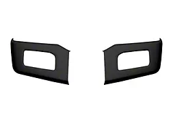 Front Bumper Side Section Cover with Fog Light Cutouts; Matte Black (18-20 F-150 Lariat, XL, XLT)