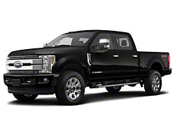 Front Bumper Cover; Gloss Black (17-19 F-350 Super Duty)