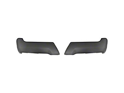 Left Rear Bumper Face Bar Extension Cap With Sensor Hole For 2008-2016 Ford Super Duty – Black Primed
