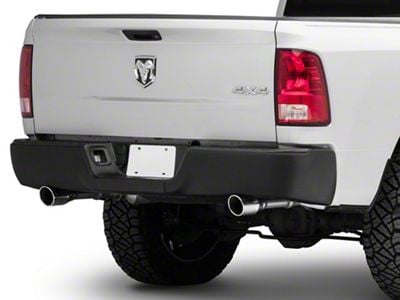 Rear Bumper Covers; Matte Black (09-18 RAM 1500 w/o Factory Dual Exhaust)