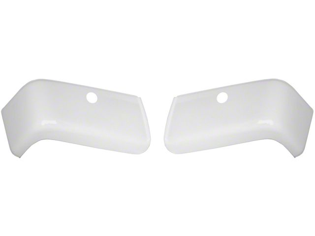 Rear Bumper Covers; Gloss White (07-13 Sierra 1500)