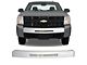 Front Bumper Center Section Cover with Bumper Air Intake Opening and Grille Insert; Gloss White (07-13 Silverado 1500)