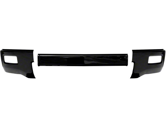 Front Bumper Cover with Fog Light Openings; Gloss Black (14-15 Silverado 1500)