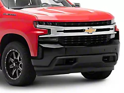 Front Bumper Cover; Not Pre-Drilled for Front Parking Sensors; Gloss Black (19-21 Silverado 1500)