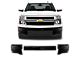 Front Bumper Cover without Fog Light Openings; Gloss Black (14-15 Silverado 1500)
