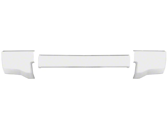 Front Bumper Cover without Fog Light Openings; Gloss White (14-15 Silverado 1500)