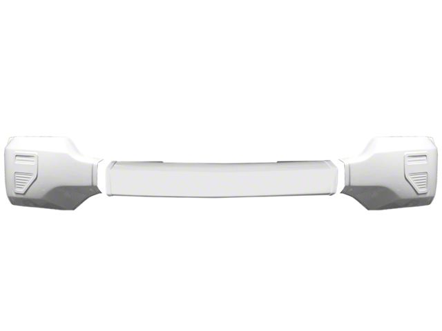 Front Bumper Cover without Fog Light Openings; Gloss White (16-18 Silverado 1500)