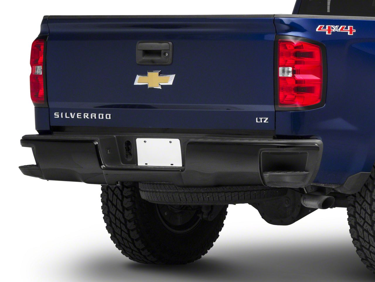 Silverado 1500 Rear Bumper Covers Gloss Black 14 18 Silverado 1500
