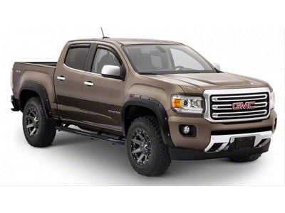 Bushwacker Pocket Style Fender Flares; Front and Rear; Matte Black (15-22 Canyon w/ 6-Foot Long Box)