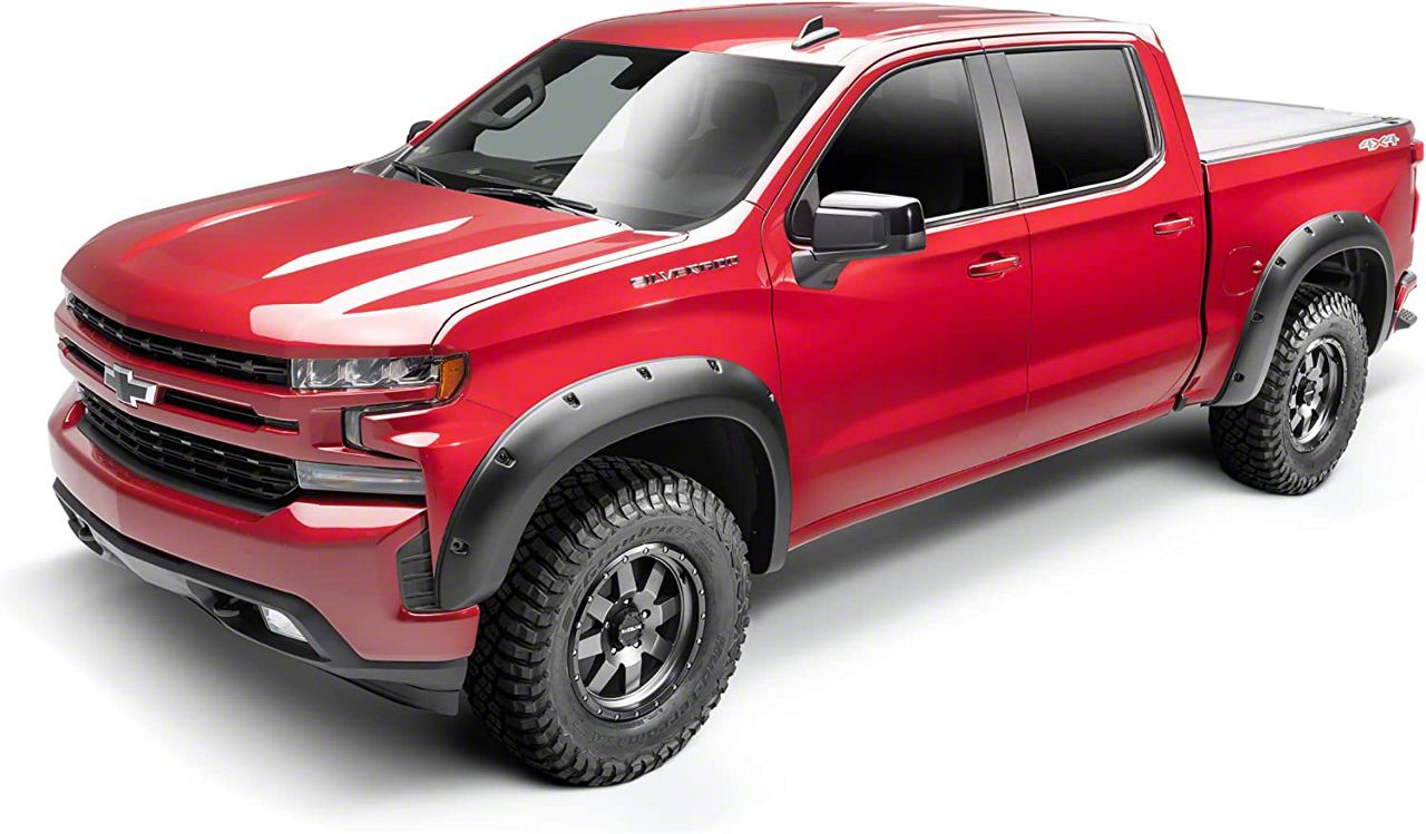 Bushwacker Colorado Style Fender Flares; Front and Rear; Matte