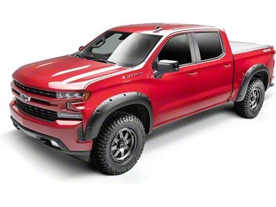 Bushwacker Forge Style Fender Flares; Front and Rear; Matte Black (15-22 Colorado w/ 5-Foot Short Box, Excluding ZR2)