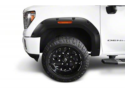 Bushwacker Pocket Style Fender Flares; Front; Matte Black (21-22 Colorado, Excluding ZR2)