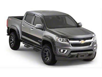 Bushwacker Pocket Style Fender Flares; Front and Rear; Matte Black (15-20 Colorado w/ 5-Foot Short Box, Excluding ZR2)