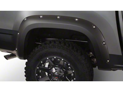 Bushwacker Pocket Style Fender Flares; Rear; Matte Black (15-22 Colorado w/ 6-Foot Long Box, Excluding ZR2)