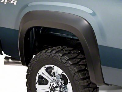 Bushwacker Extend-A-Fender Flares; Matte Black (07-13 Sierra 1500)