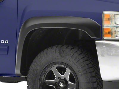 Bushwacker Extend-A-Fender Flares; Matte Black (07-13 Silverado 1500)