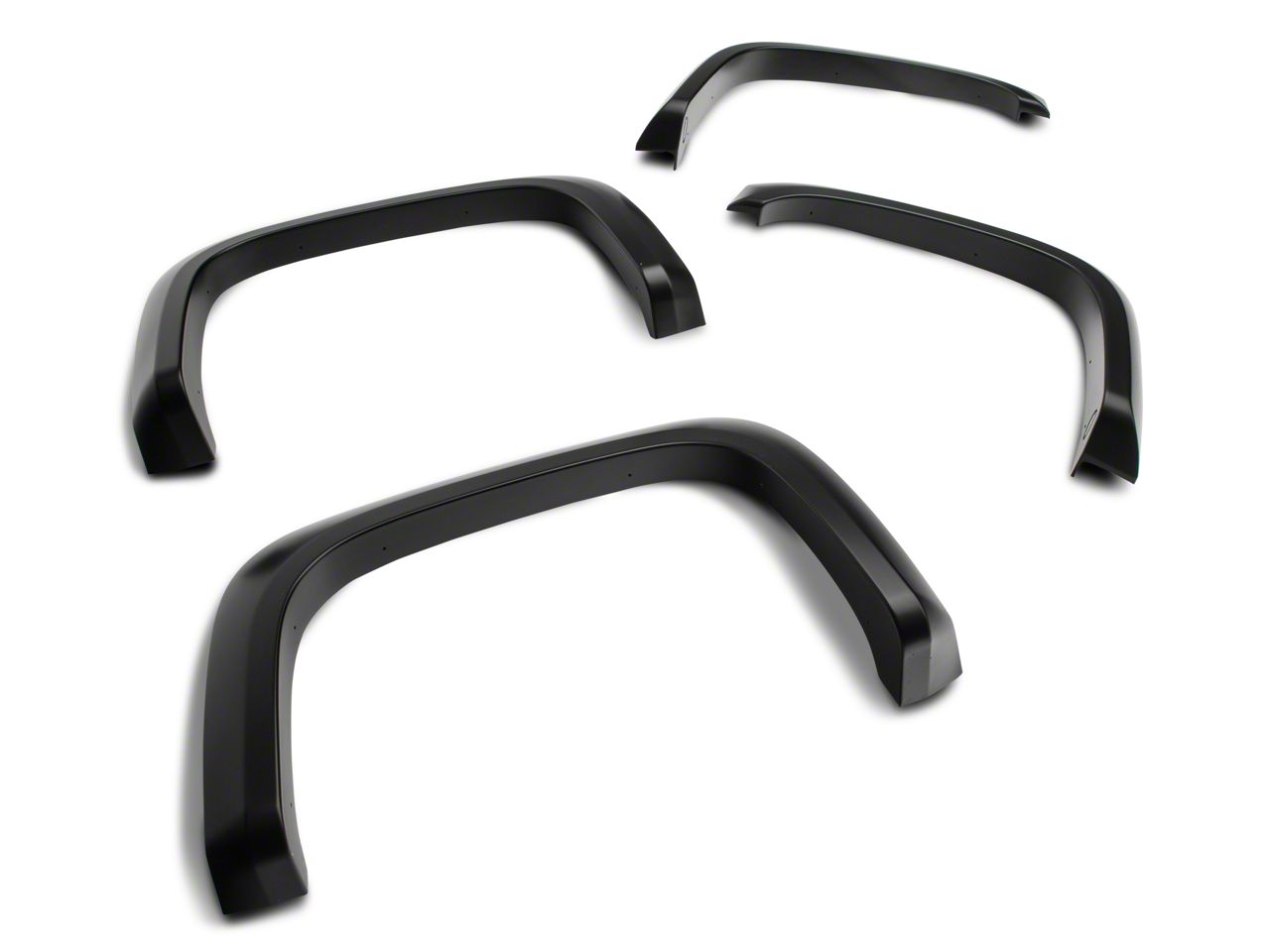 Bushwacker® - GMC Sierra 2015 Extend-A-Fender™ Matte Black Fender Flares