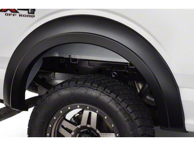 Bushwacker Extend-A-Fender Flares; Rear; Matte Black (15-20 F-150, Excluding Raptor)