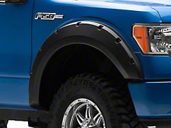 Bushwacker Forge Style Fender Flares; Front and Rear; Textured Black (09-14 F-150 Styleside, Excluding Platinum & Raptor)