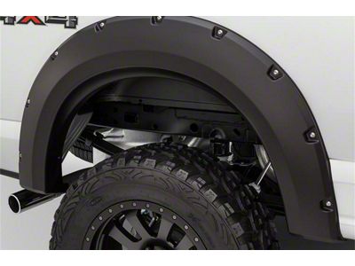 Bushwacker Max Coverage Pocket Style Fender Flares; Front; Matte Black (18-20 F-150, Excluding Raptor)