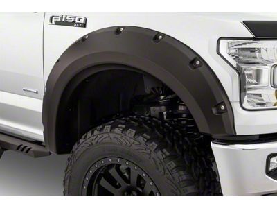 Bushwacker Max Coverage Pocket Style Fender Flares; Rear; Matte Black (09-14 F-150, Excluding Raptor)