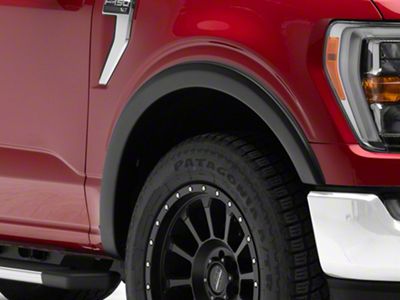 Bushwacker OE Style Fender Flares; Front and Rear; Matte Black (21-24 F-150, Excluding Raptor)