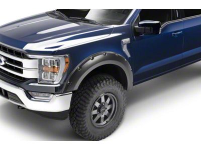 Bushwacker Pocket Style Fender Flares; Front; Matte Black (21-24 F-150, Excluding Raptor)