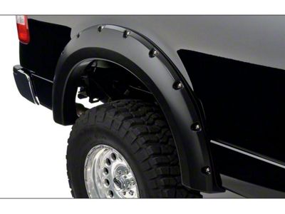 Bushwacker Pocket Style Fender Flares; Rear; Matte Black (04-08 F-150 Styleside)