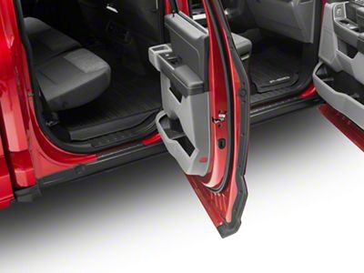 Bushwacker Trail Armor Rocker Panels; Matte Black (21-23 F-150 SuperCrew)