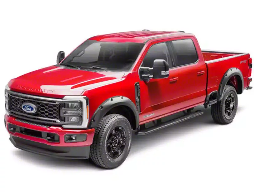 Bushwacker F250 Super Duty Pocket Style Fender Flares; Front and Rear