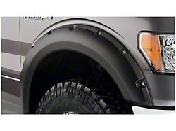 Bushwacker Pocket Style Fender Flares; Front; Matte Black (08-10 F-350 Super Duty SRW)