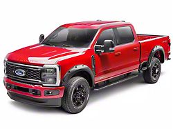 Bushwacker Pocket Style Fender Flares; Front and Rear; Matte Black (23-25 F-350 Super Duty SRW)
